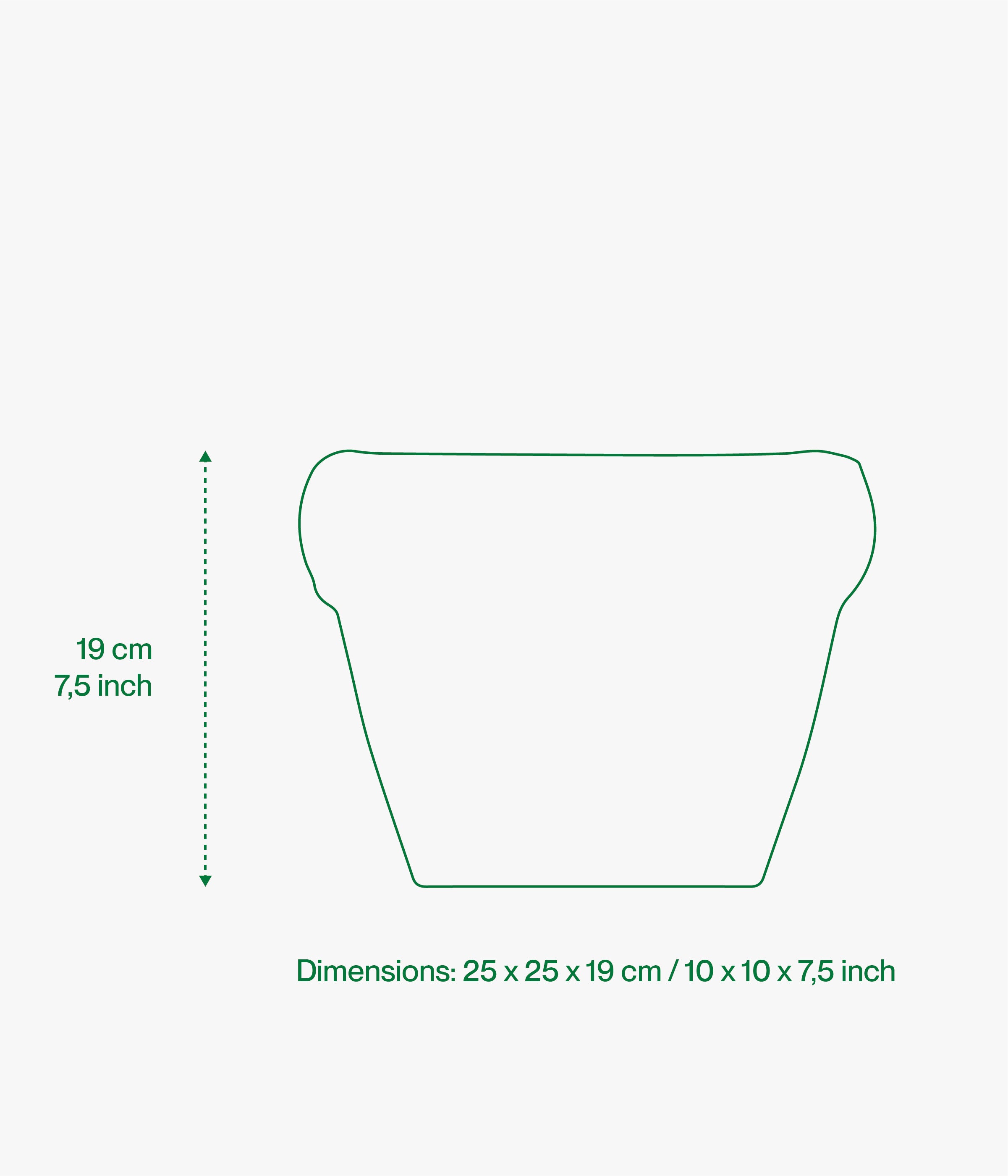 Planter 'PIERRE' Gloss