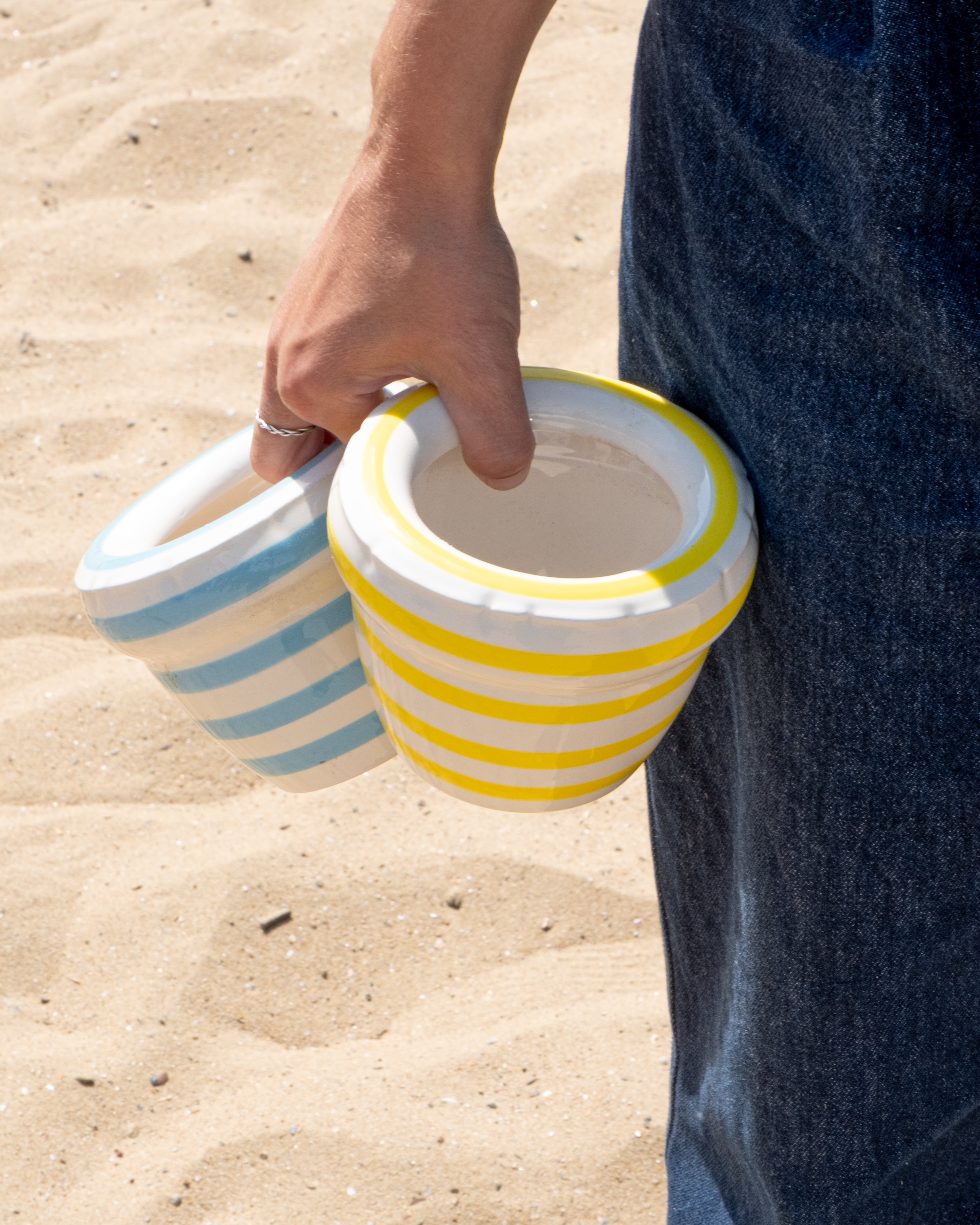 Small planter 'LOUIS' Stripes