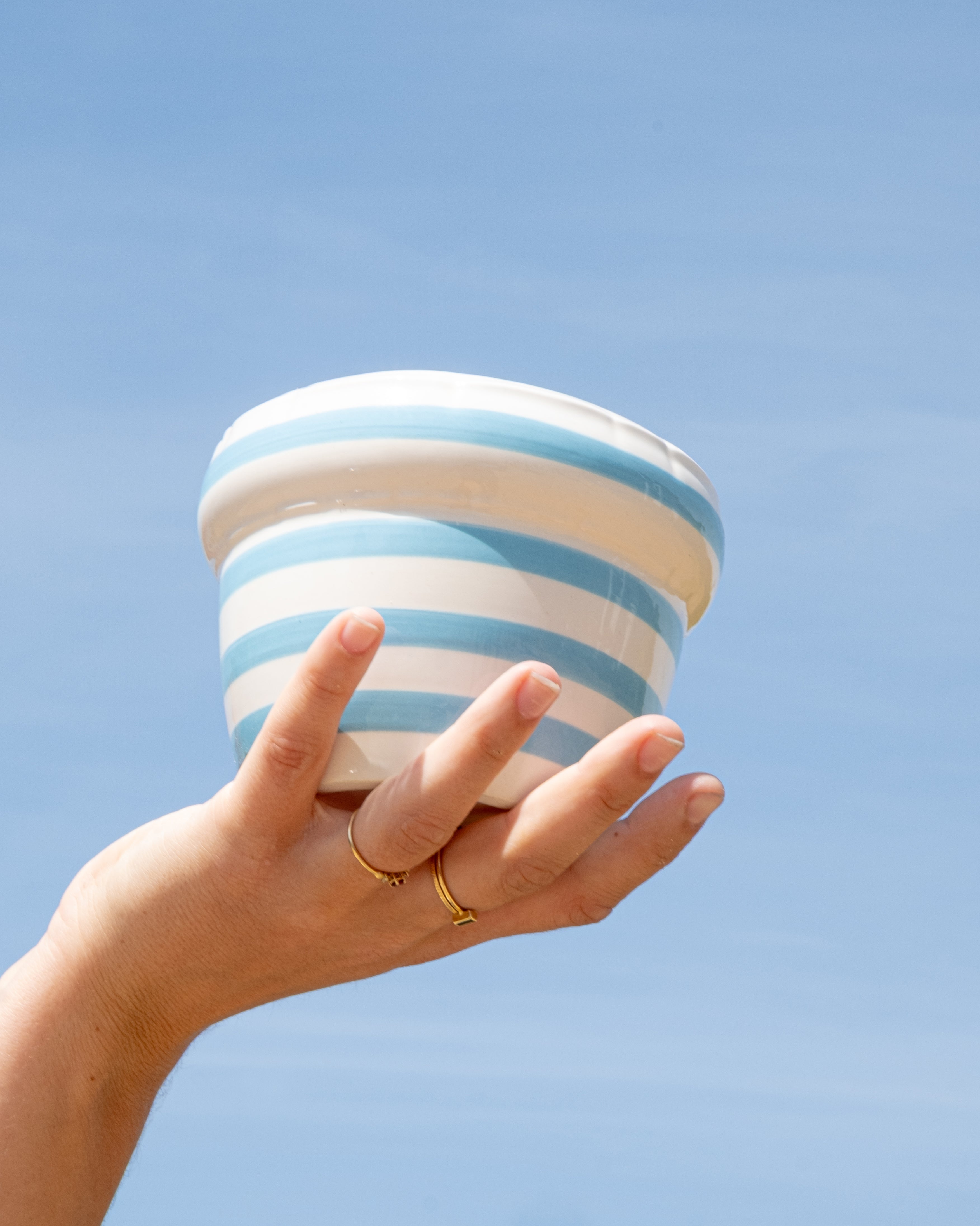 Small planter 'LOUIS' Stripes