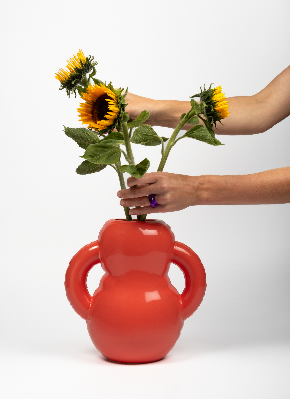 Vase 'OSCAR' Coral Gloss