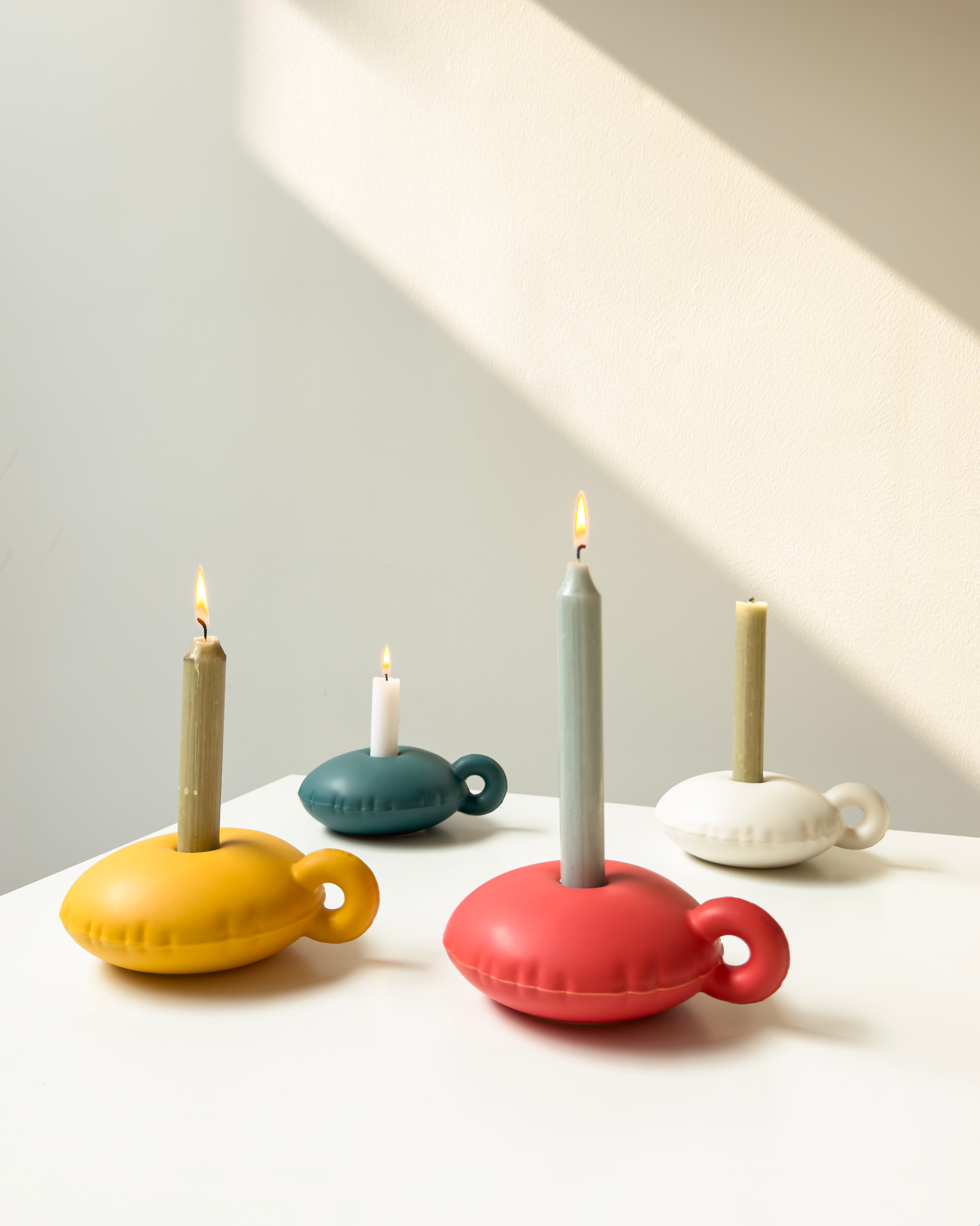 Candle holder 'CANDY' Coral